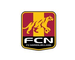 fc Nordsjaelland club logo símbolo Dinamarca liga fútbol americano resumen diseño vector ilustración