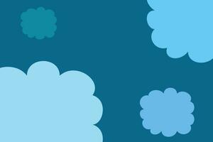 blue cloud abstract background, vector design for banner, poster, greeting card, social media, walpaper.