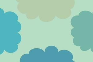 blue cloud abstract background, vector design for banner, poster, greeting card, social media, walpaper.