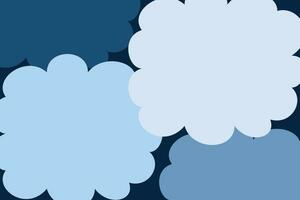 blue cloud abstract background, vector design for banner, poster, greeting card, social media, walpaper.