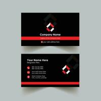 Modern Corporate creative business card design template Free vector visiting card