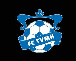 TVMK Tallinn Club Logo Symbol Estonia League Football Abstract Design Vector Illustration With Black Background