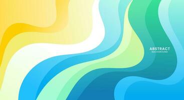 Abstract colorful wave background vector