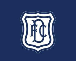 Dundee FC Symbol Club Logo Scotland League Football Abstract Design Vector Illustration With Blue Background