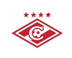 Spartak Moskva Club Logo Symbol Red Russia League Football Abstract Design Vector Illustration