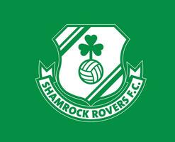 Shamrock Rovers Club Logo Symbol Ireland League Football Abstract Design Vector Illustration With Green Background