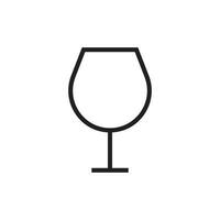 glass icon vector