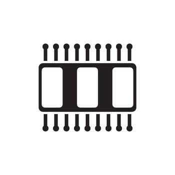 chip icon vector