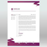 Modern business and corporate letterhead template vector