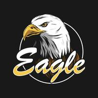 eagle head vector mascot illustration