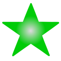 Estrela forma isolado, ai generativo png