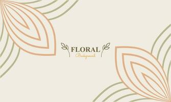 resumen floral antecedentes con resumen natural forma, hoja y floral ornamento en suave color diseño vector