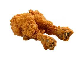 fried chicken with white background photo