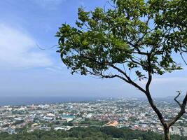 the view of the city of Chonburi Thailand photo