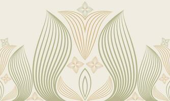 natural background with abstract natural shape, leaf and floral ornament in soft color style design vector