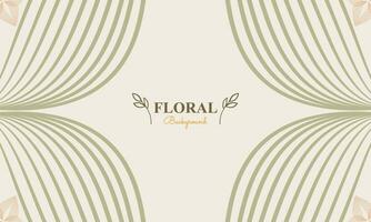 natural background with abstract natural shape, leaf and floral ornament in soft color style design vector