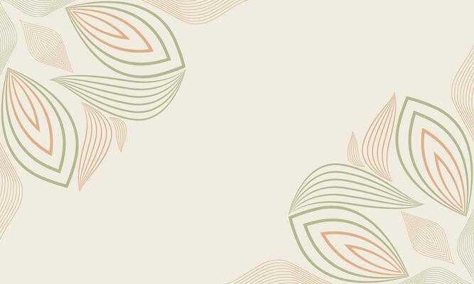 abstract floral background with abstract natural shape, leaf and floral ornament in soft color design