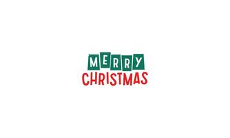 Merry Christmas lettering typographic design. vector