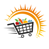 Shopping cart icon, flat design. png