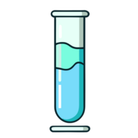 test buis, chemie laboratorium fles, ai generatief png