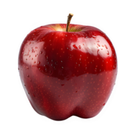 äpple png ,färsk röd äpple isolerat på transparent bakgrund ,generativ ai