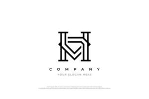 Diamond Letter H Logo Design vector