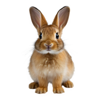 rabbit isolated on transparent background ,cute bunny cut out png ,generative ai