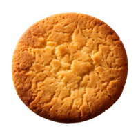 redondo galletas aislado en transparente antecedentes ,galleta parte superior ver cortar fuera png ,generativo ai