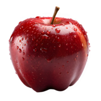 apple png ,Fresh red apple isolated on transparent background ,generative ai