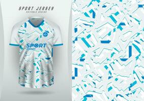 antecedentes para Deportes, jersey, fútbol, corriendo jersey, carreras jersey, ciclismo, blanco textura, patrón, azul poligonal grunge y pequeño azul líneas vector