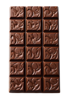 Schokolade Bar png ,rechteckig Schokolade Bar isoliert auf transparent Hintergrund ,generativ ai