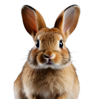 rabbit isolated on transparent background ,cute bunny cut out png ,generative ai