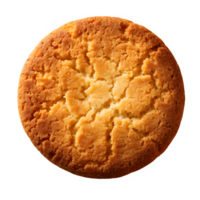 ronde koekjes geïsoleerd Aan transparant achtergrond ,biscuit top visie besnoeiing uit PNG ,generatief ai
