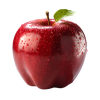 maçã png ,fresco vermelho maçã isolado em transparente fundo , generativo ai