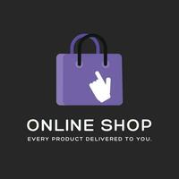 Business logo for online shop vector