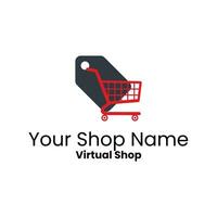 Business logo for online shop vector