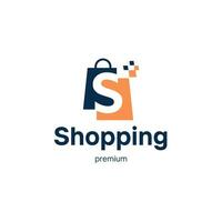 Business logo for online shop vector