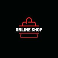 Business logo for online shop vector