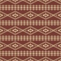 Ethnic stripe pixel pattern of seamless oriental tribe. Geometric abstract vector with native vintage style. Design for textile, fabric, clothing, curtain, rug, ornament, wrapping.