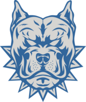 chien tête pitbull logo png