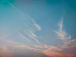 beautiful view of the sky at dusk photo