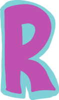 Cartoon alphabet PNG transparent