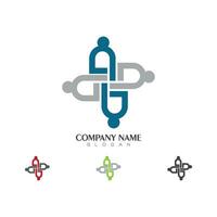Community, network and social icon vector