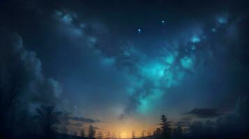 HD wallpaper that captures the essence of a fantasy world's nighttime photo