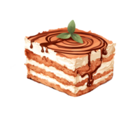 tiramisu est le parfait dessert à partager avec copains et famille. ai généré png