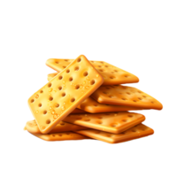 Crispy bread is a type of snack that is made from bread that has been baked until it is dry and crunchy. AI Generated png