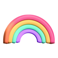 arcobaleno 3d ai generato png