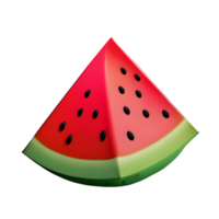 vattenmelon 3d ai genererad png