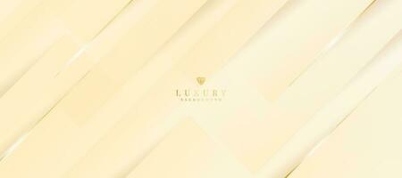 Gold line luxury on cream background. elegant. vector