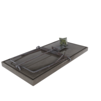 3d Rendering Of Mouse Trap png